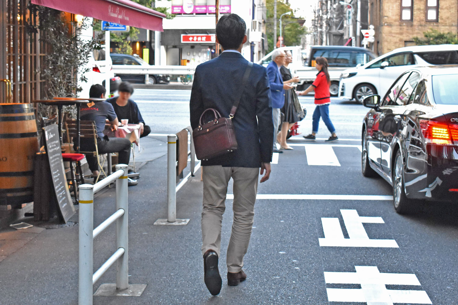 オックスフォード レザーメンズビジネスバッグ ミニサイズ