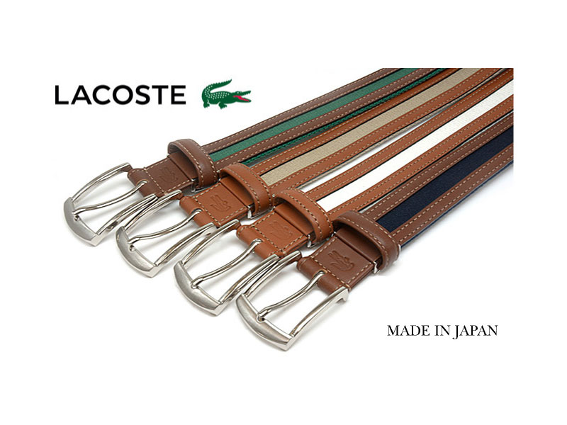 牛革付属 カジュアルベルト 「LACOSTE（ラコステ）」 LB71570