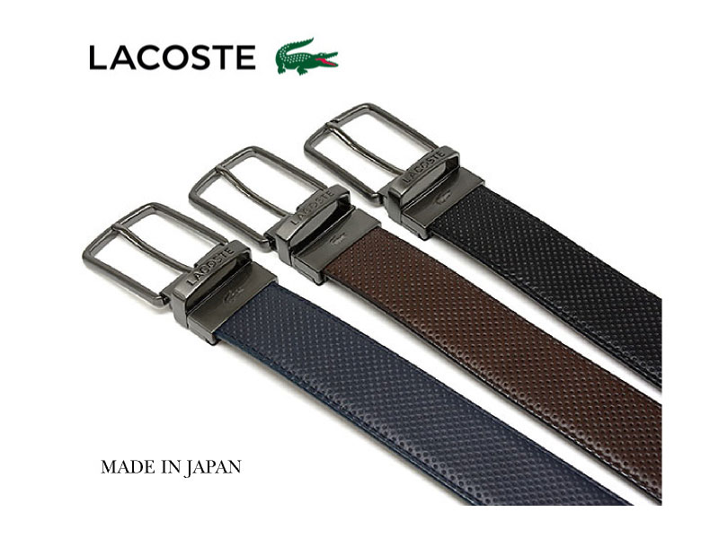 牛革 リバーシブルベルト 「LACOSTE（ラコステ）」 LB80090