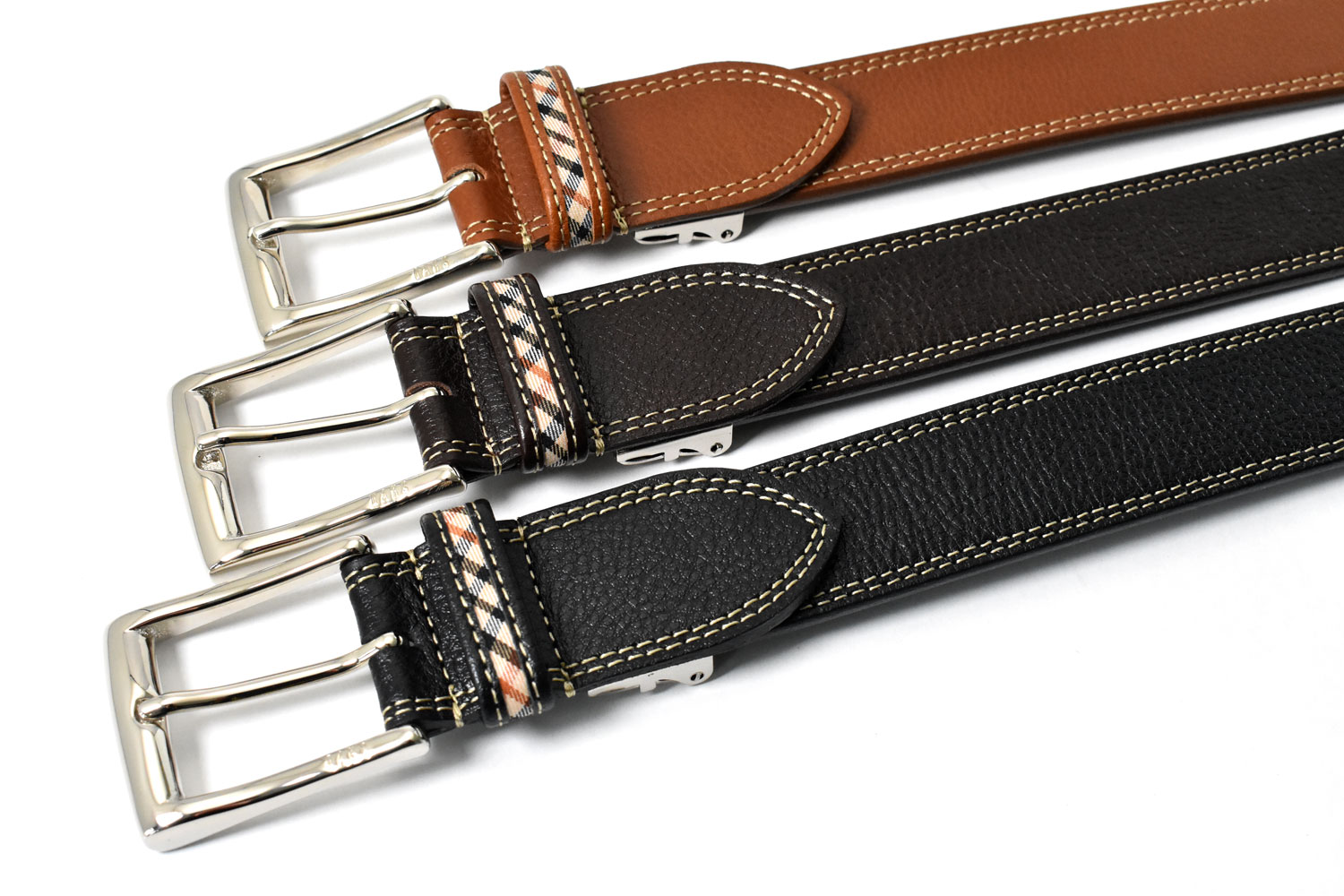 牛革　ピン式　メンズ　カジュアル ベルト　「ダックス」　DB20480 カラー