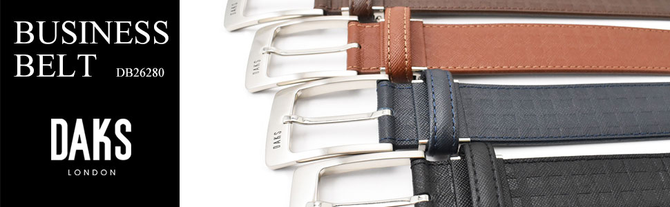 牛革　ダックスチェック型押しベルト 「ダックス」 DB26280　タイトル画像