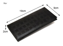 Checker emboss（チェッカーエンボス） 長財布（小銭入れあり）  「DAKSダックス」　DP25015 サイズ