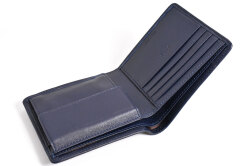 HouseCheck（ハウスチェック） 二つ折り財布（小銭入れあり） 「DAKS ダックス」 DP36112　ネイビー　内作り