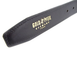 オックスフォードレザー 30mm幅 ピン式　ベルト 「ゴールドファイル」 GB53820　特徴