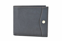 オックスフォード　二つ折り財布（小銭入れあり）　「ゴールドファイル」 GP10320　ネイビー　正面