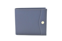 フリードリヒ　二つ折り財布（小銭入れあり）　「ゴールドファイル」 GP26125　ブルー　正面