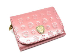 モノグラム　二つ折り財布（小銭入れあり） 「ゴールドファイル」　GP36315　ピンク　正面