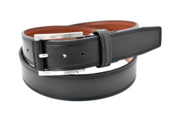 牛革　カジュアルベルト  「LACOSTE（ラコステ）」　LB67865　ブラック　正面