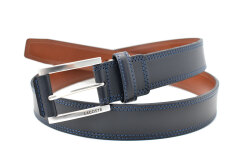 牛革　カジュアルベルト  「LACOSTE（ラコステ）」　LB67865　ネイビー　正面