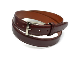 ベルト 30mm幅 ピン式 「プレリーギンザ」 NB13770　ワイン　正面