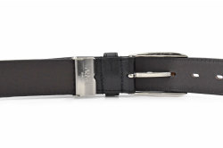 牛革 スーツスタイルベルト 「プレリーギンザ」 NB17910　クロ　裏面