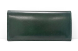 ナチュラルコードバン 長財布 「プレリーギンザ」 NP49038 グリーン　裏面