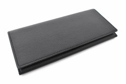 KOBE LEATHER(神戸レザー) 長財布(小銭入れあり)「プレリーギンザ」 NP55017 ブラック 正面