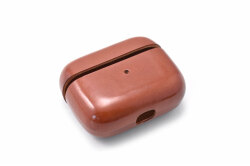 AirPods Pro Leathercase KICS（エアーポッツプロ　レザーケース） 「プレリーギンザ」 NP71398　ブラウン　正面