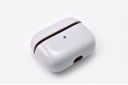 AirPods Pro Leathercase KICS（エアーポッツプロ　レザーケース） 「プレリーギンザ」 NP71398　ライトグレー　正面