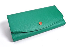 Bijou（ビジュー） 長財布（小銭入れあり） 「ル・プレリー 」 NPL1014　グリーン　正面