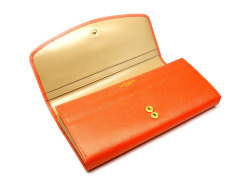 Bijou（ビジュー） 長財布（小銭入れあり） 「ル・プレリー 」 NPL1013　オレンジ　内作り