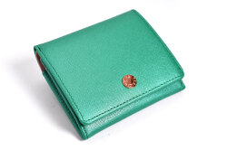 Bijou（ビジュー） 二つ折り財布（小銭入れあり） 「ル・プレリー 」 NPL1280　グリーン　正面