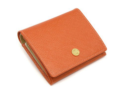 Bijou（ビジュー） 二つ折り財布（小銭入れあり） 「ル・プレリー 」 NPL1280　オレンジ　正面