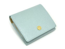 Bijou（ビジュー） 二つ折り財布（小銭入れあり） 「ル・プレリー 」 NPL1280　サックス　正面