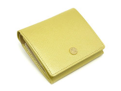 Bijou（ビジュー） 二つ折り財布（小銭入れあり） 「ル・プレリー 」 NPL1280　イエロー　正面