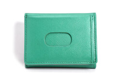 Bijou（ビジュー） コンパクト三つ折り財布（小銭入れあり）　「ル・プレリー 」　NPL1390　グリーン　裏面