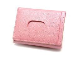 Bijou（ビジュー） コンパクト三つ折り財布（小銭入れあり）　「ル・プレリー 」　NPL1385　ピンク　裏面