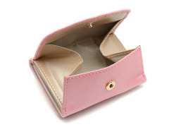 Bijou（ビジュー） コンパクト三つ折り財布（小銭入れあり）　「ル・プレリー 」　NPL1385　ピンク　内作り