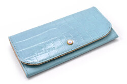 COCCO（コッコ） 薄型長財布 「ル・プレリーギンザ 」 NPL9212　ブルー　正面