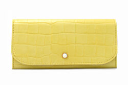 COCCO（コッコ） 薄型長財布 「ル・プレリーギンザ 」 NPL9212　イエロー　正面