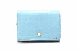 COCCO（コッコ） 二つ折り財布（小銭入れあり） 「ル・プレリーギンザ 」 NPL9313　ブルー　正面