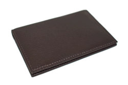 Glove high soft leather（グローブハイソフトレザー） 薄型名刺入れ「プレリーギンザ」　NPM4385　チョコ　正面