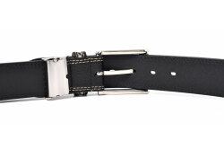 牛革　ピン式　メンズ　カジュアル ベルト　「ダックス」　DB20480　ブラック　裏面