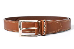 牛革　ピン式　メンズ　カジュアル ベルト　「ダックス」　DB20480　ブラウン　正面