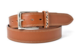 牛革　ピン式　メンズ　カジュアル ベルト　「ダックス」　DB20480　ブラウン　正面