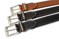 牛革　ピン式　メンズ　カジュアル ベルト　「ダックス」　DB20480　カラー
