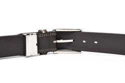 牛革　ピン式　メンズ　カジュアル ベルト　「ダックス」　DB20480　ダークブラウン　裏面