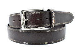 牛革　ピン式　メンズ　カジュアル ベルト　「ダックス」　DB20480　ダークブラウン　正面