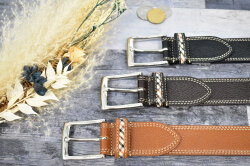 牛革　ピン式　メンズ　カジュアル ベルト　「ダックス」　DB20480　イメージ画像