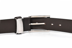 仔牛革　ビジネスベルト 「ダックス」 db33910　ブラック　裏面