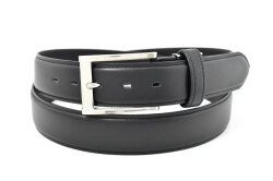仔牛革　ビジネスベルト 「ダックス」 db33910　ブラック　正面