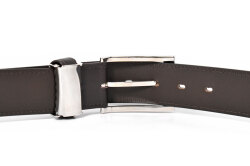 仔牛革　ビジネスベルト 「ダックス」 db33910　ダークブラウン　裏面