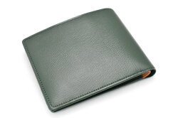 Luster（ラスター） 二つ折り財布（小銭入れなし）  「DAKSダックス」　DP35215　グリーン　裏面