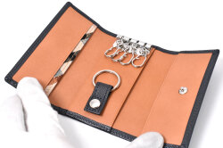 Luster（ラスター） キーケース  「DAKSダックス」　DP35810　ネイビー　内作り