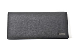 Superior（スペリオール）170th Anniversary 長財布（小銭入れあり） 「ゴールドファイル」 GP24118　ブラック／レッド　正面