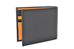 Superior（スペリオール）170th Anniversary 二つ折り財布（小銭入れあり） 「ゴールドファイル」 GP24217　ブラック／オレンジ　裏面