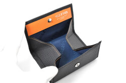 Superior（スペリオール）170th Anniversary 小銭入れ 「ゴールドファイル」 GP24570　ブラック／オレンジ　内作り