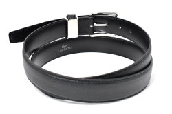 牛革ビジネスベルト  「LACOSTE（ラコステ）」　lb84560　ブラック　裏面