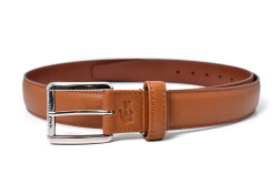 牛革ビジネスベルト  「LACOSTE（ラコステ）」　lb84560　ブラウン　正面