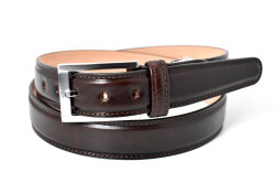 Maximum（マキシマム） 30mm幅 ピン式 メンズベルト ルガート「プレリーギンザ」 NB11019　ダークブラウン　正面